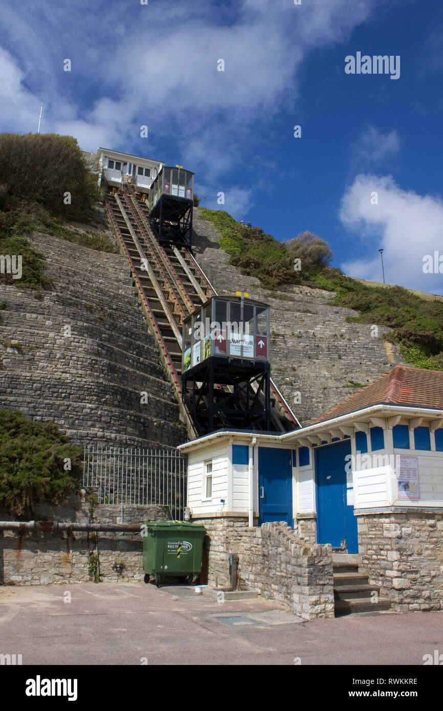 Bournemouth Funicular, England. Stock Photo