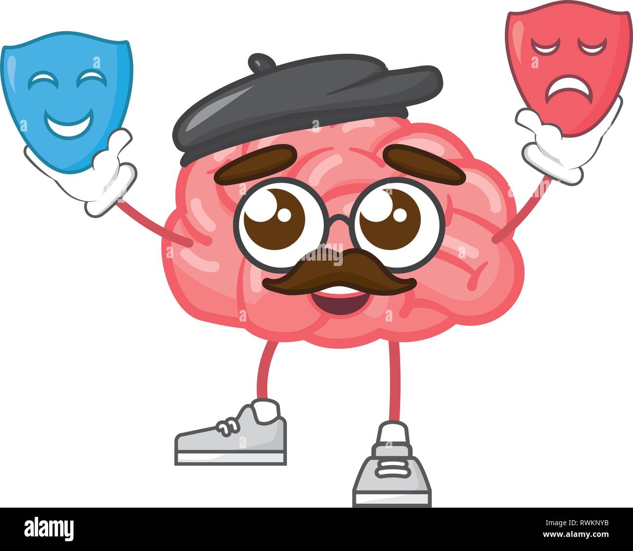 Cartoon Brain Creating cartoon brain creativity Stock Vector Image & Art - Alamy