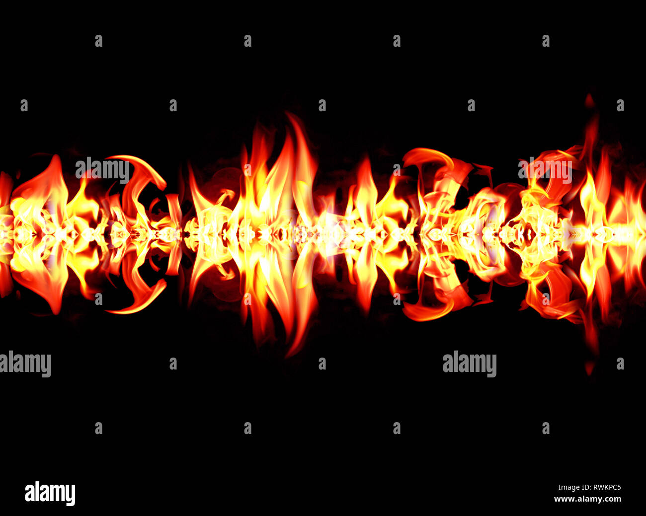 Fire and flames with a burning dark redorange background. Fire and