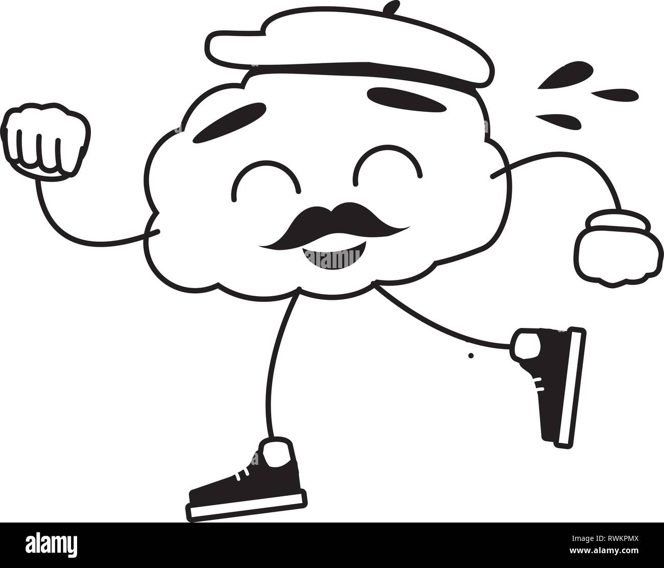 Cartoon Brain Creating cartoon brain creativity Stock Vector Image & Art - Alamy