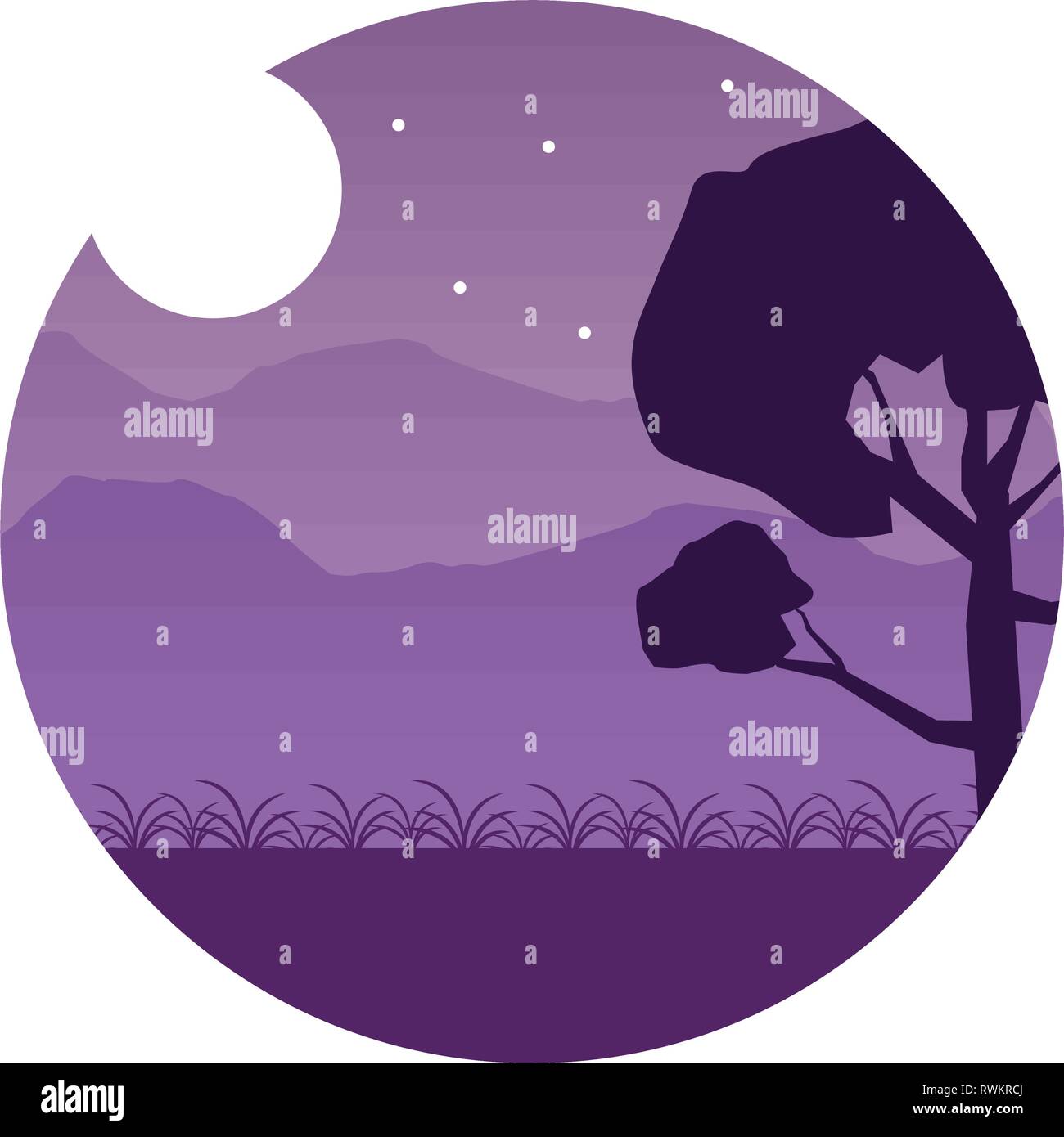 landscape mountains forest Stock Vector Image & Art - Alamy