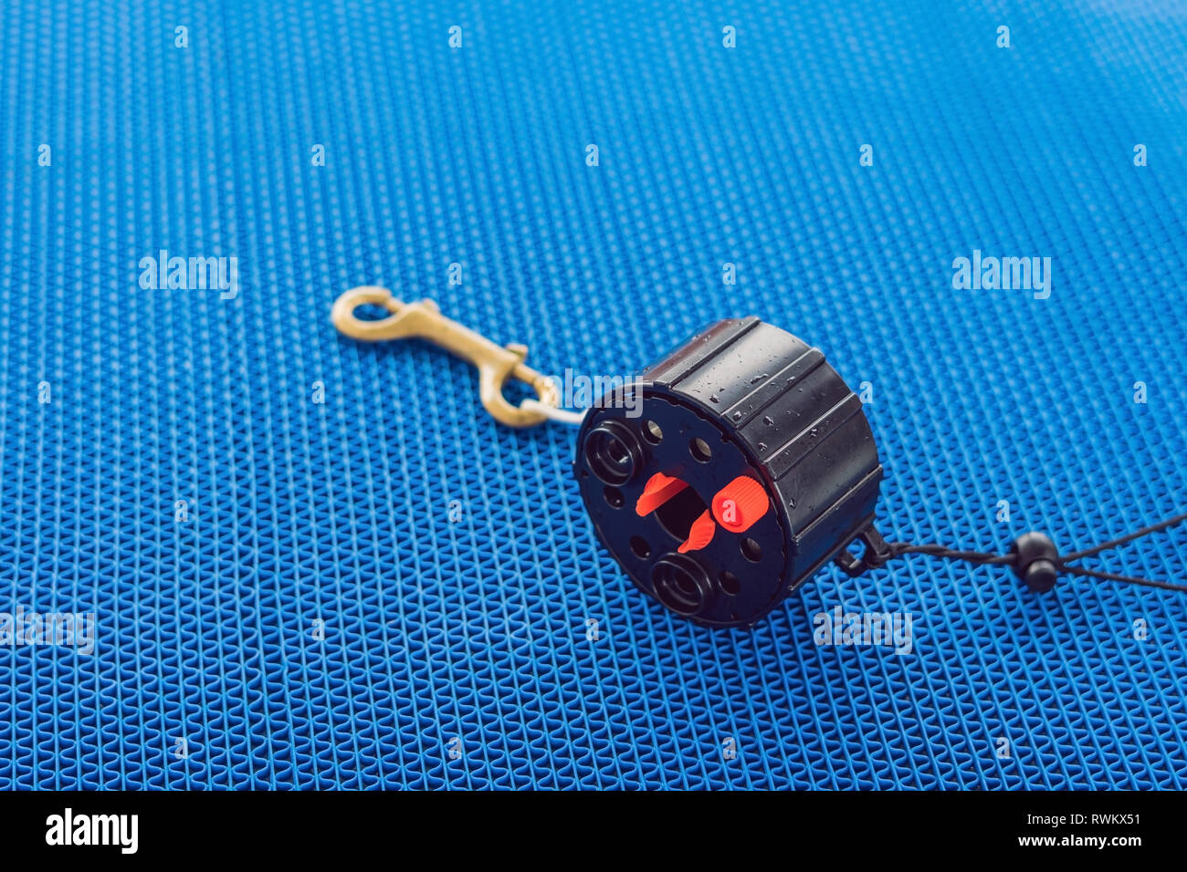 scuba compressed air tank on boat. Ready for diving Stock Photo Alamy