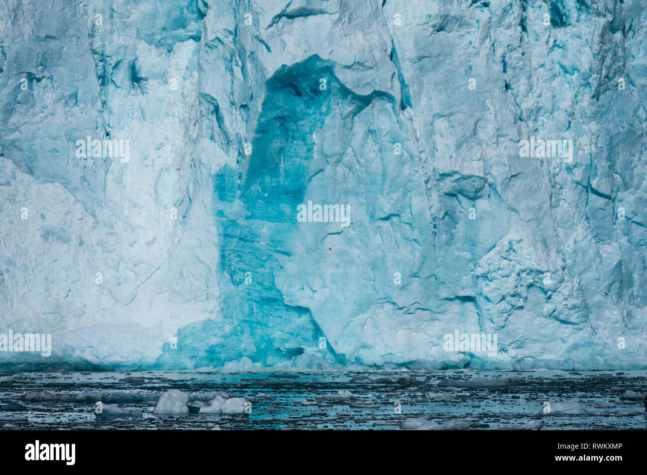 Lilliehook Glacier, Spitsbergen, Svalbard, Norway Stock Photo