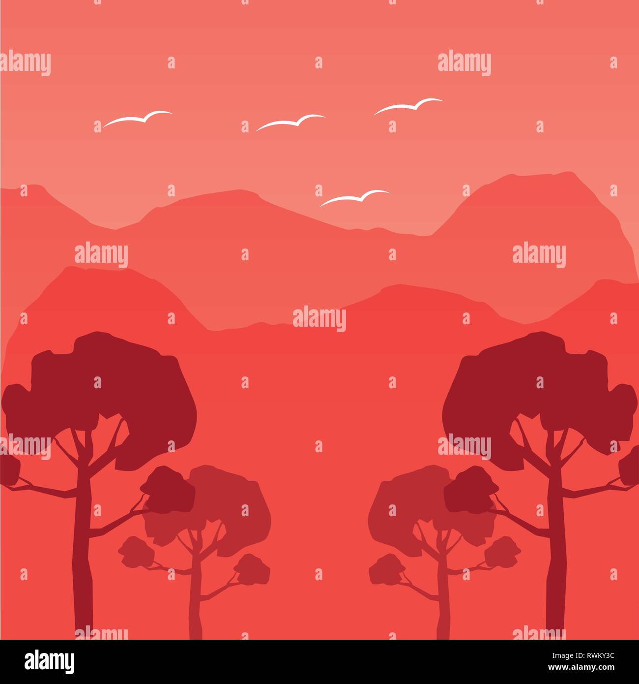 wanderlust landscape design Stock Vector Image & Art - Alamy