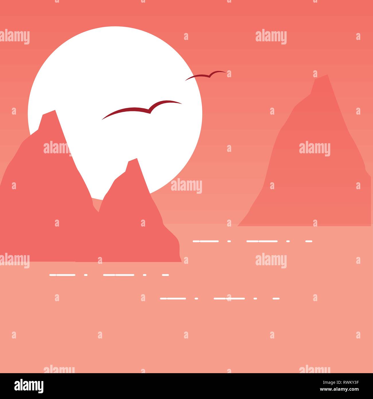 wanderlust landscape design Stock Vector Image & Art - Alamy