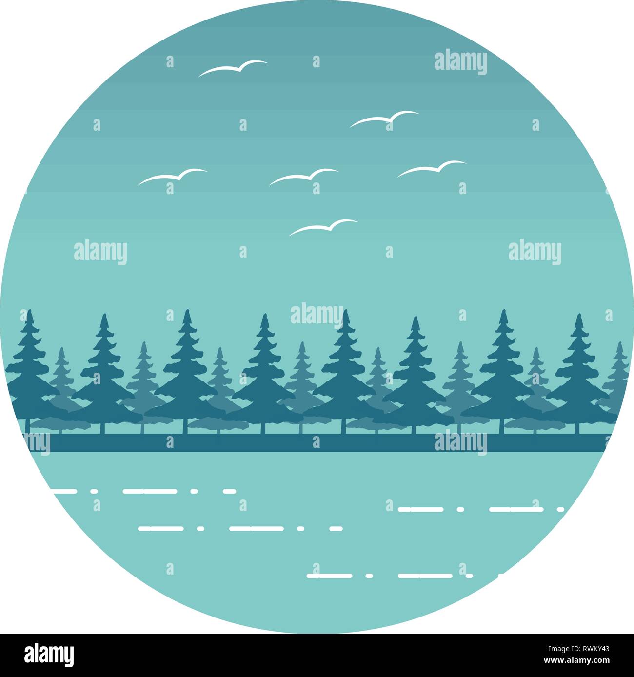 wanderlust landscape design Stock Vector Image & Art - Alamy