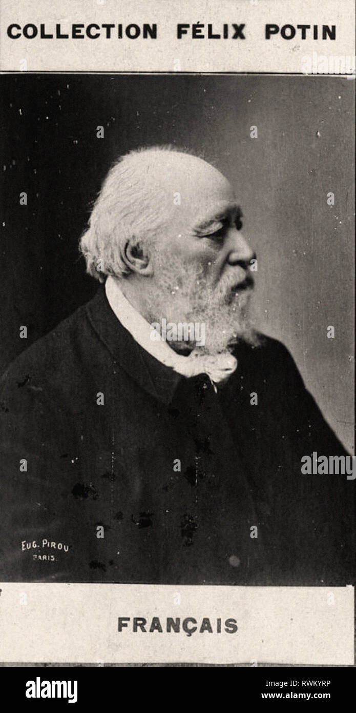 Photographic portrait of Français, François-Louis - From First COLLECTION FÉLIX POTIN, 19th century Stock Photo
