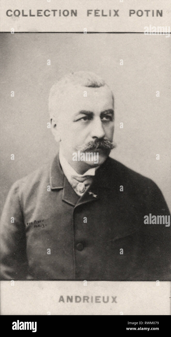 Photographic portrait of Louis Andrieux - collection Félix Potin - From First COLLECTION FÉLIX POTIN, 19th century Stock Photo
