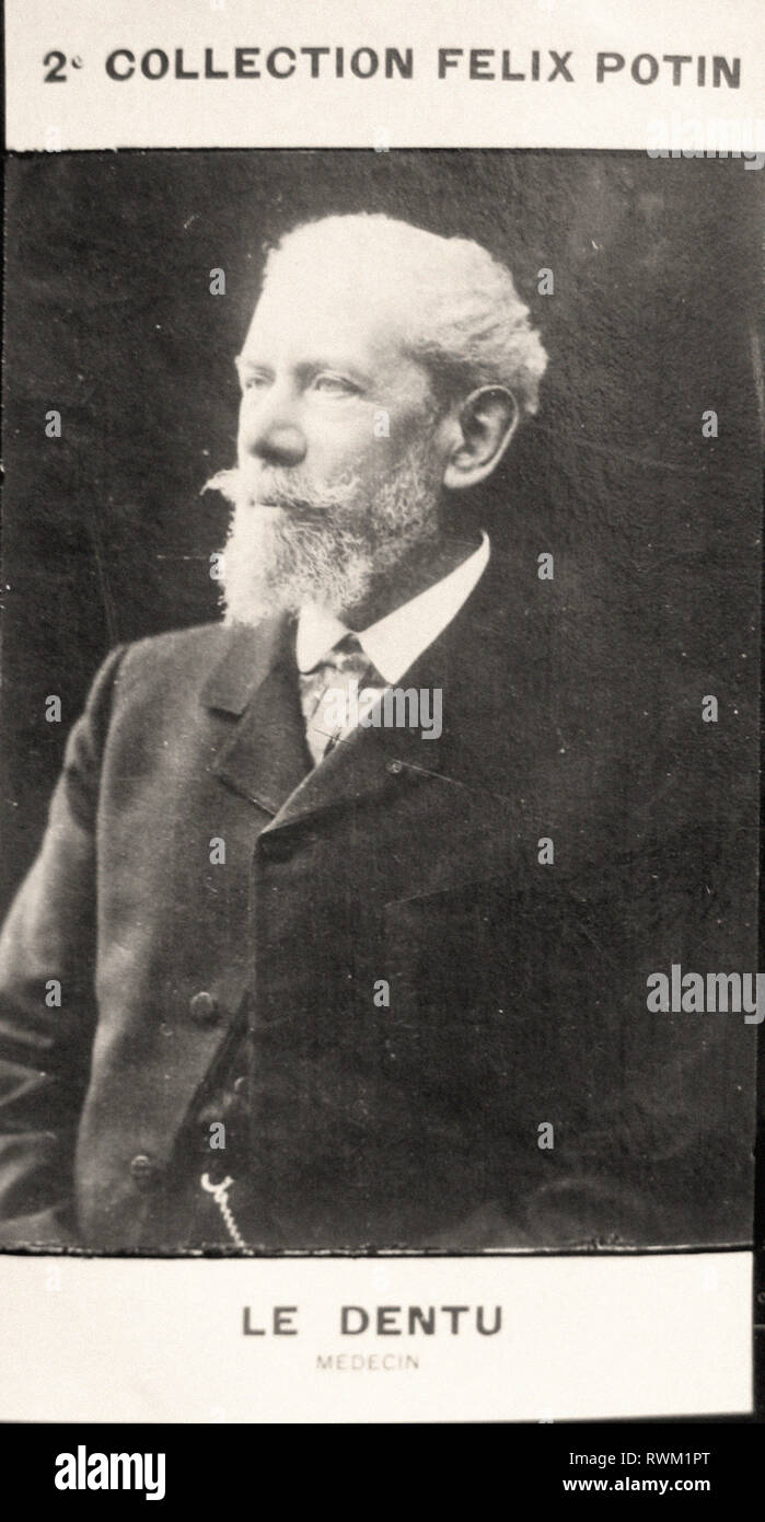Photographic portrait of Le Dentu  - From 2e COLLECTION FÉLIX POTIN, early 20th century Stock Photo