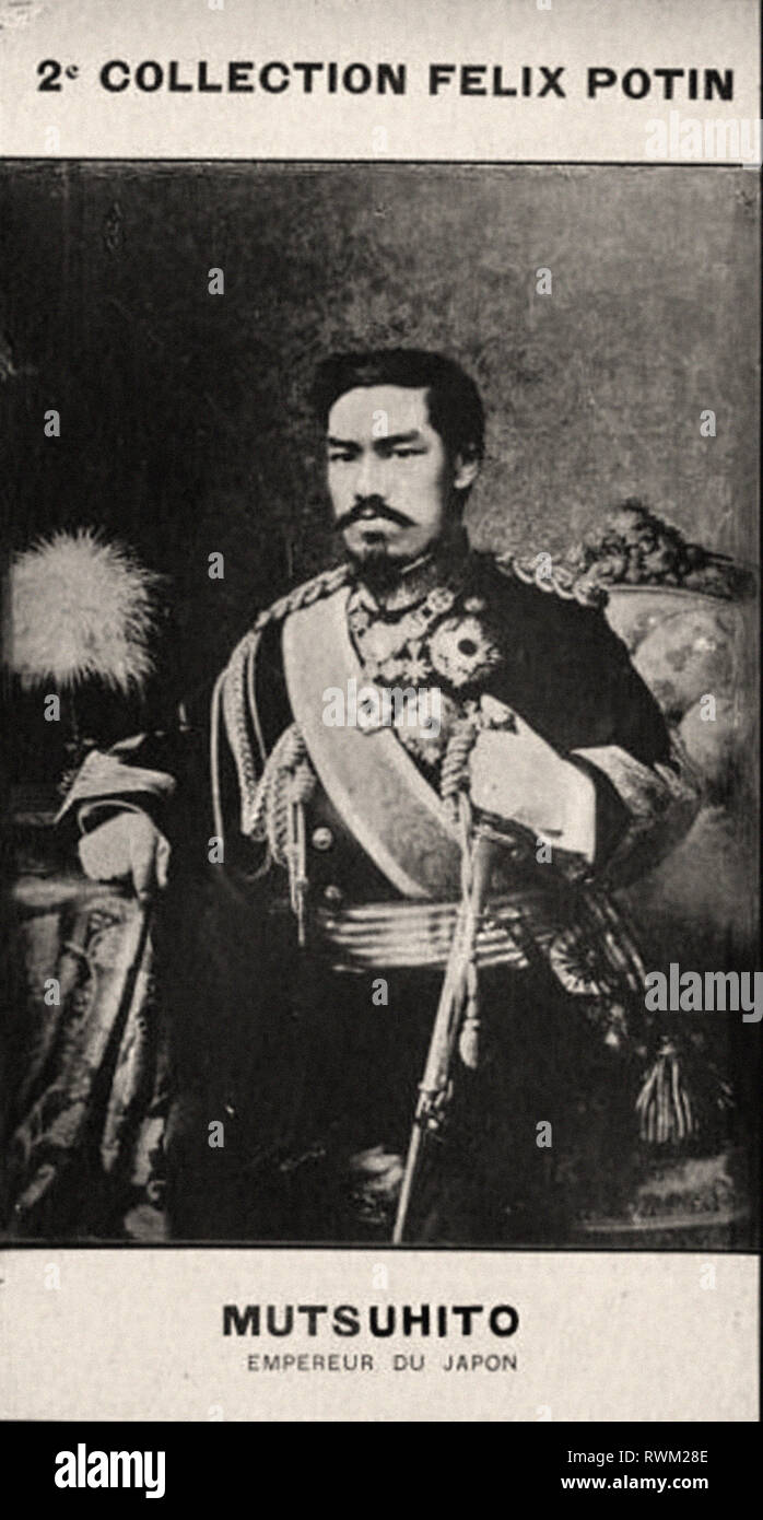 Photographic portrait of Mutsuhito - From 2e COLLECTION FÉLIX POTIN, early 20th century Stock Photo