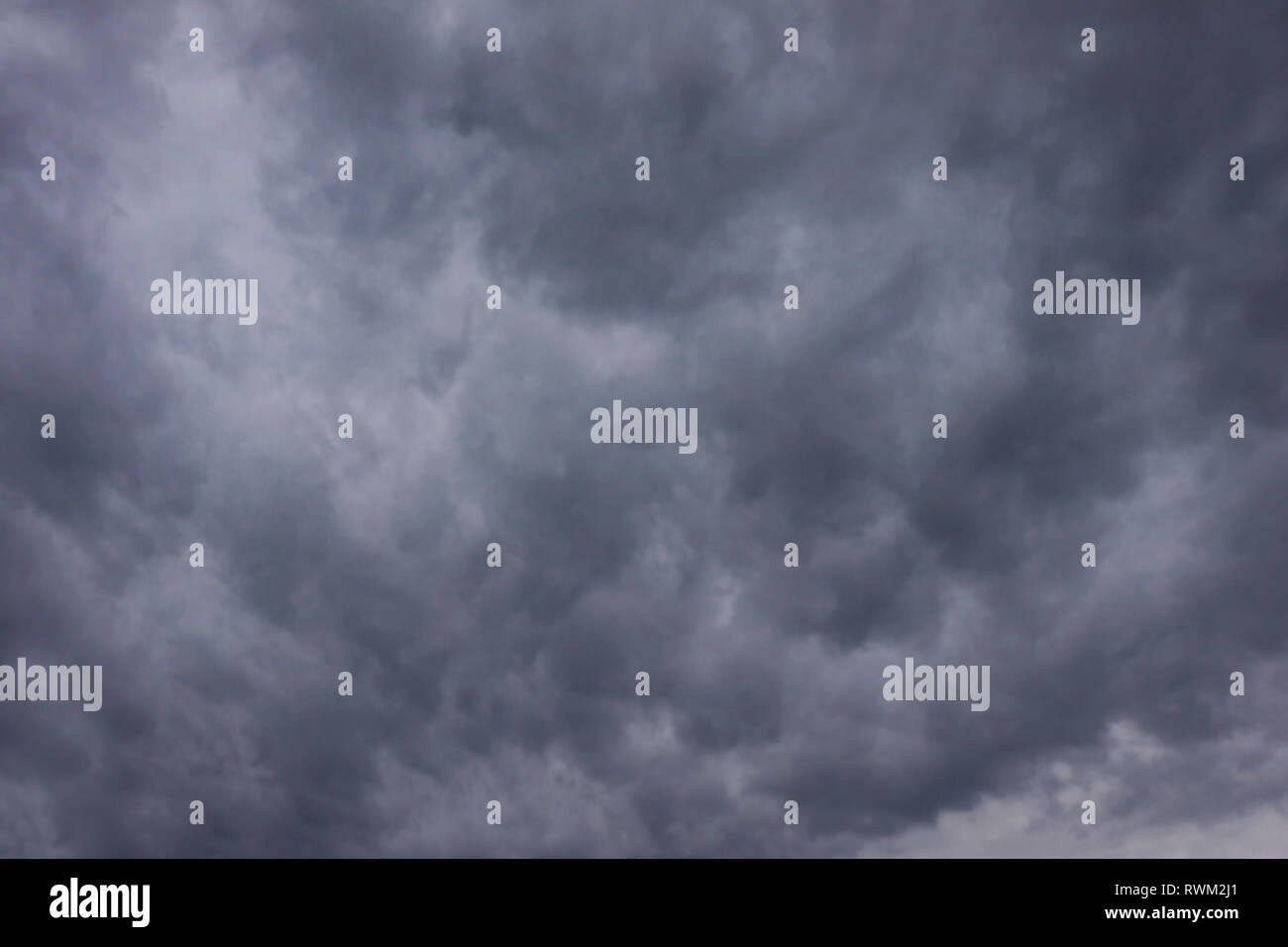 dramatic sky with nimbostratus clouds Stock Photo