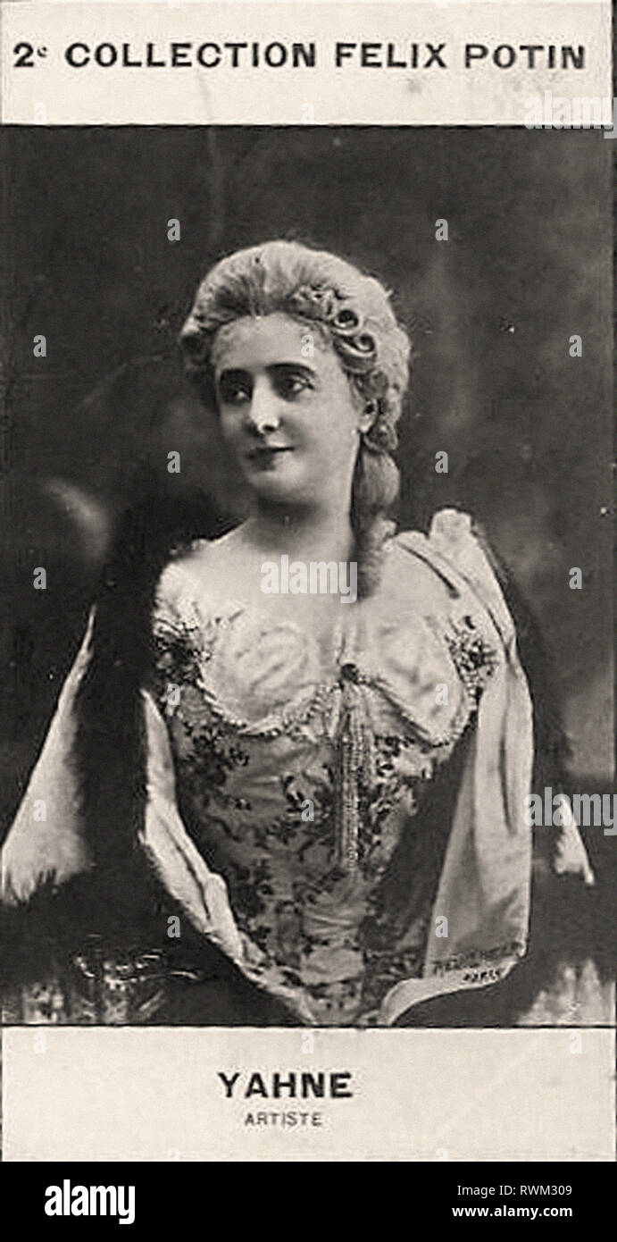 Photographic portrait of Yahne, Léonie  - From 2e COLLECTION FÉLIX POTIN, early 20th century Stock Photo