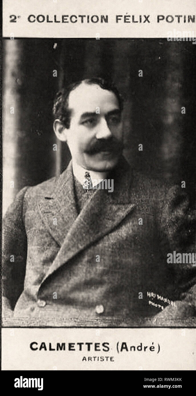 Photographic portrait of Calmettes, André  - From 2e COLLECTION FÉLIX POTIN, early 20th century Stock Photo