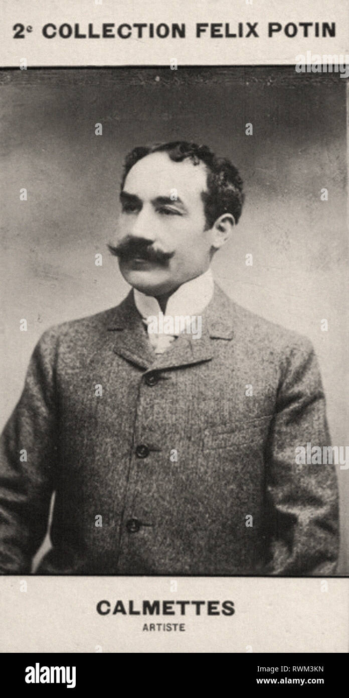Photographic portrait of Calmettes, André (1) - From 2e COLLECTION FÉLIX POTIN, early 20th century Stock Photo