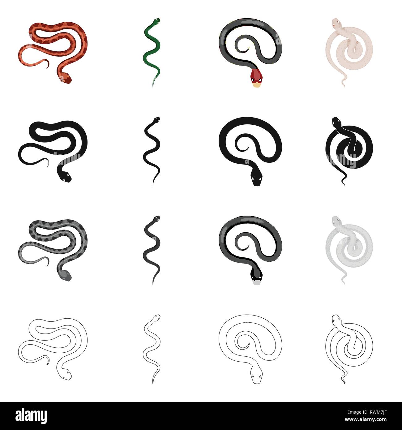 viper,snake,tail,coral,white,forest,spiral,red,seamless,black,animal ...