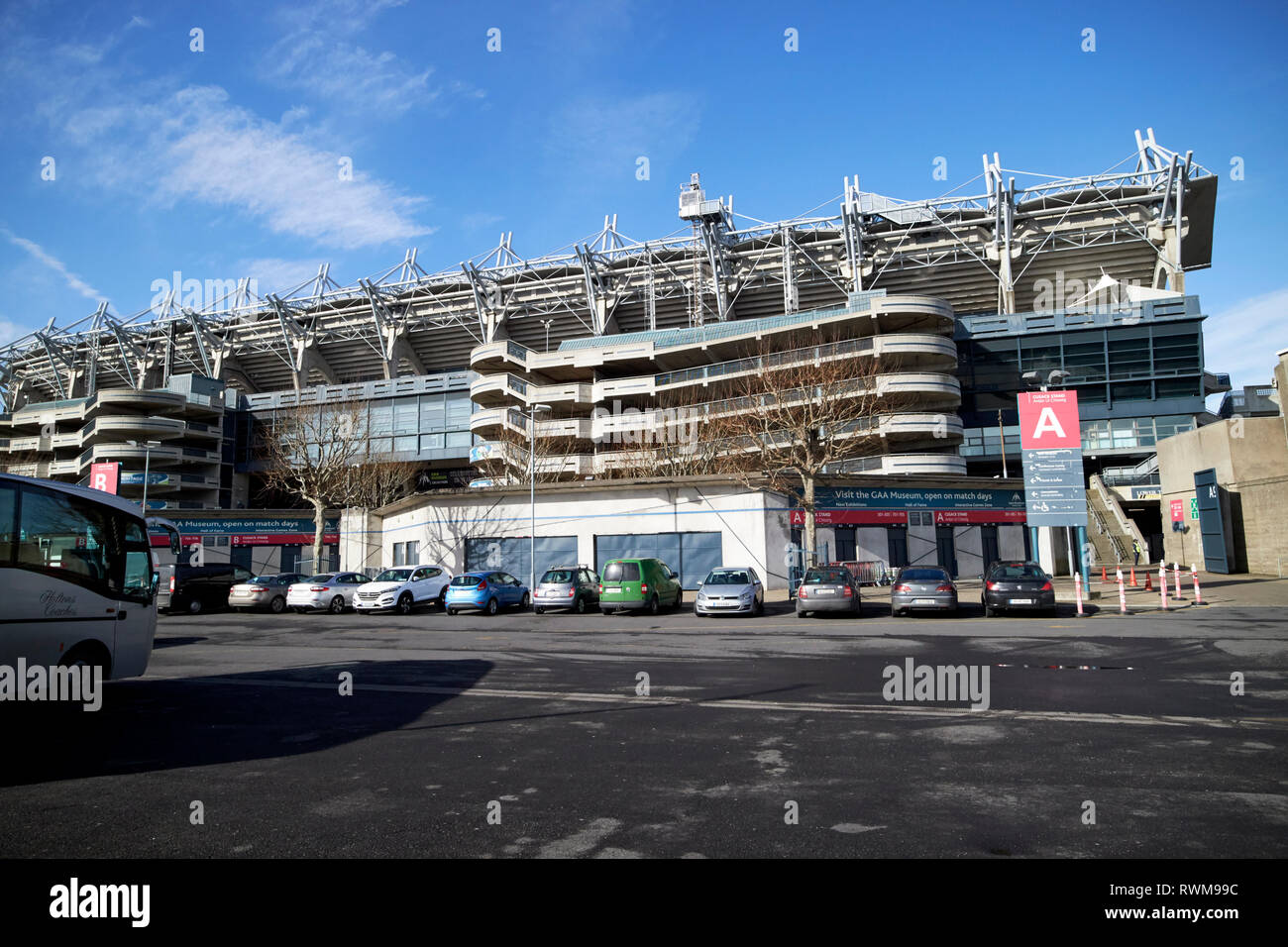 rear of the cusack stand croke park Dublin republic of Ireland Stock Photo