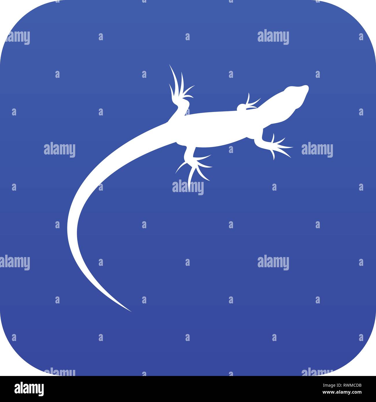 Lizard icon digital blue Stock Vector Image & Art - Alamy