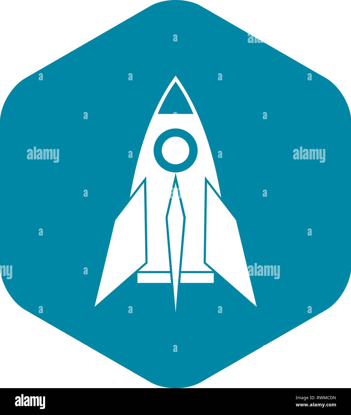 Rocket icon, simple style Stock Vector Image & Art - Alamy