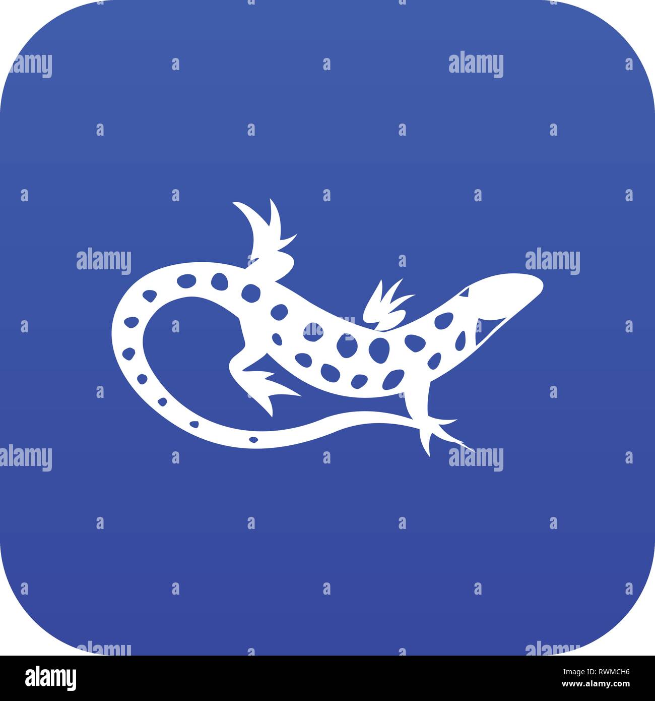 Lizard icon digital blue Stock Vector Image & Art - Alamy