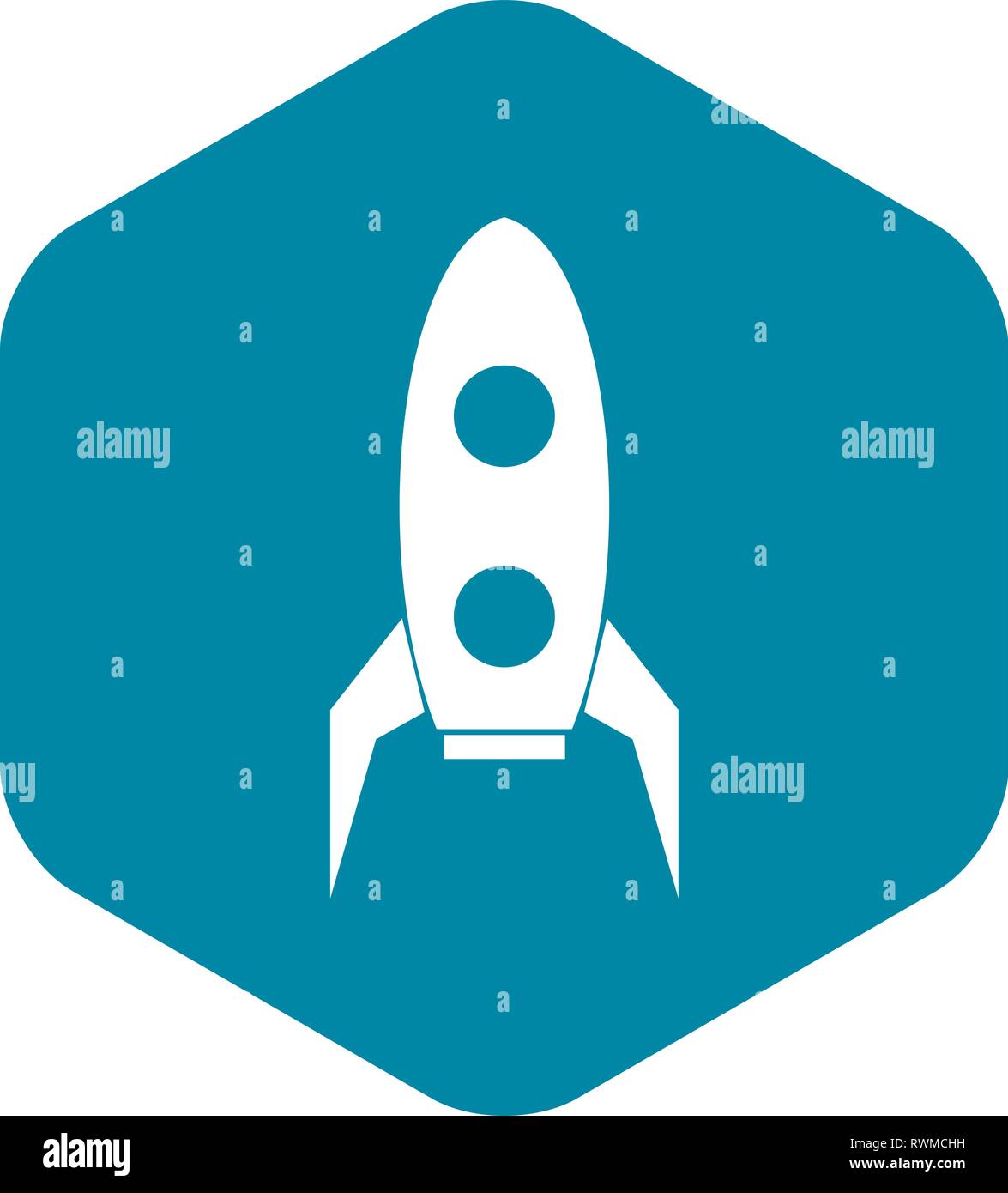 Rocket icon, simple style Stock Vector Image & Art - Alamy