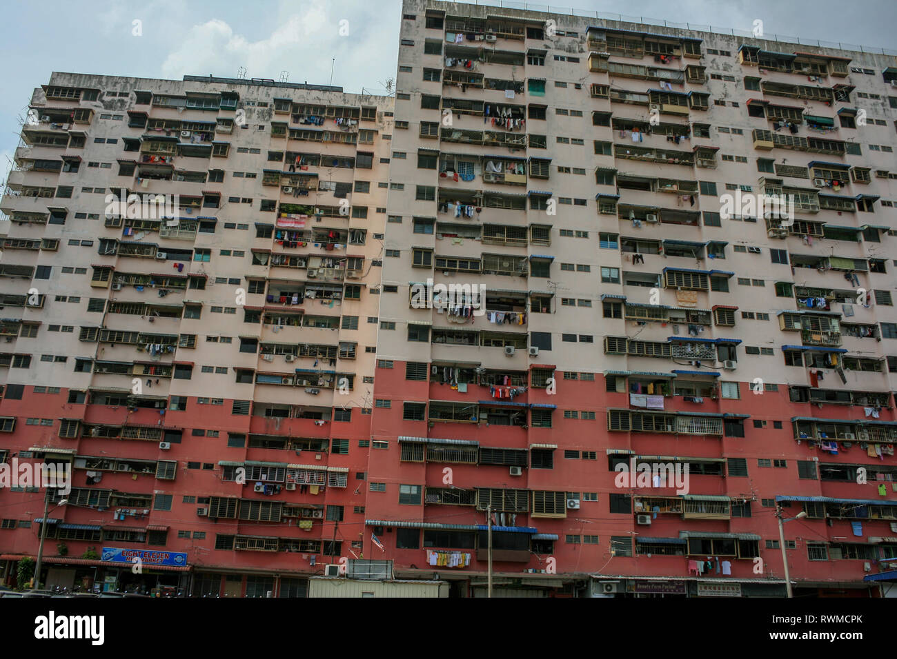Traditional apartment block in Penang, Malaysia Stock Photo Alamy
