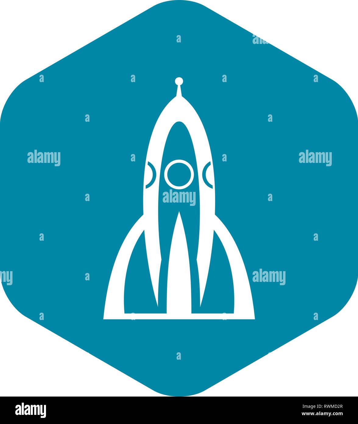 Rocket icon, simple style Stock Vector Image & Art - Alamy