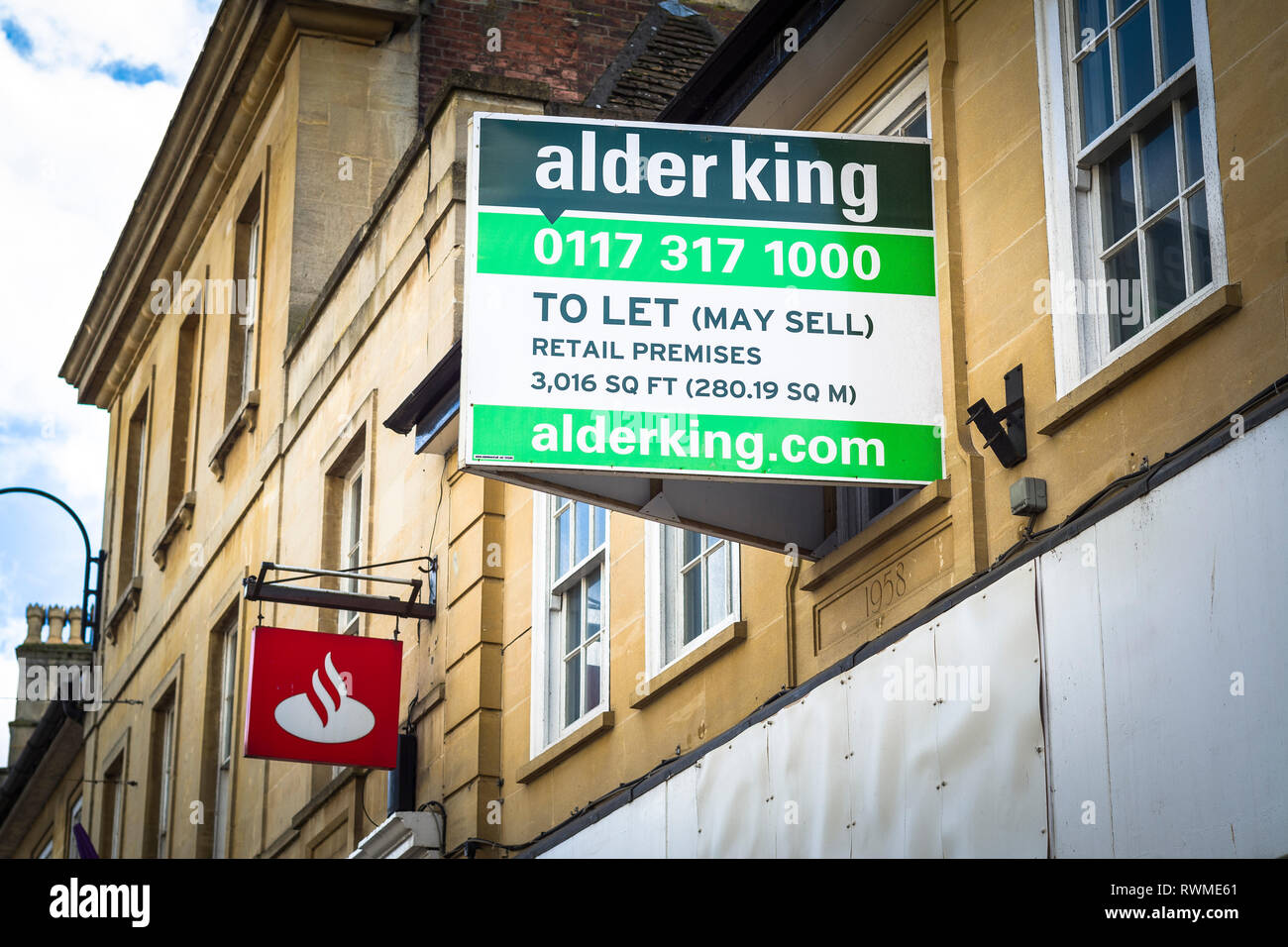 Commercial property for sale sign hires stock photography and images