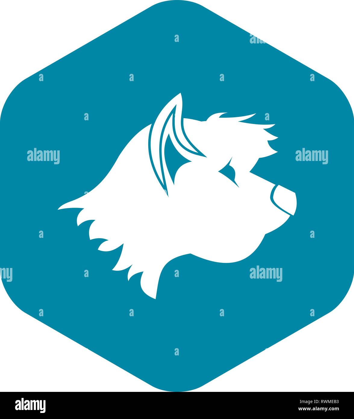 Terrier dog icon, simple style Stock Vector Image & Art - Alamy