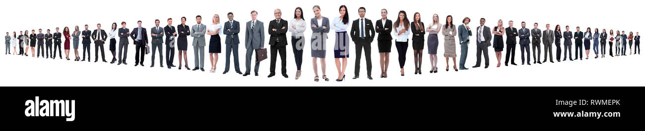 leader and professional business team standing together Stock Photo - Alamy