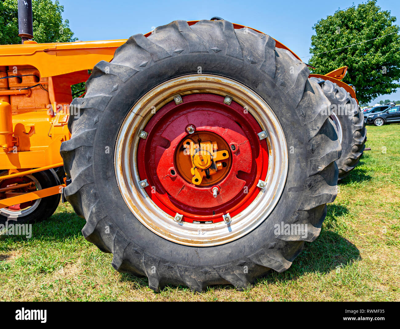 Tractor Tire Stock Photo