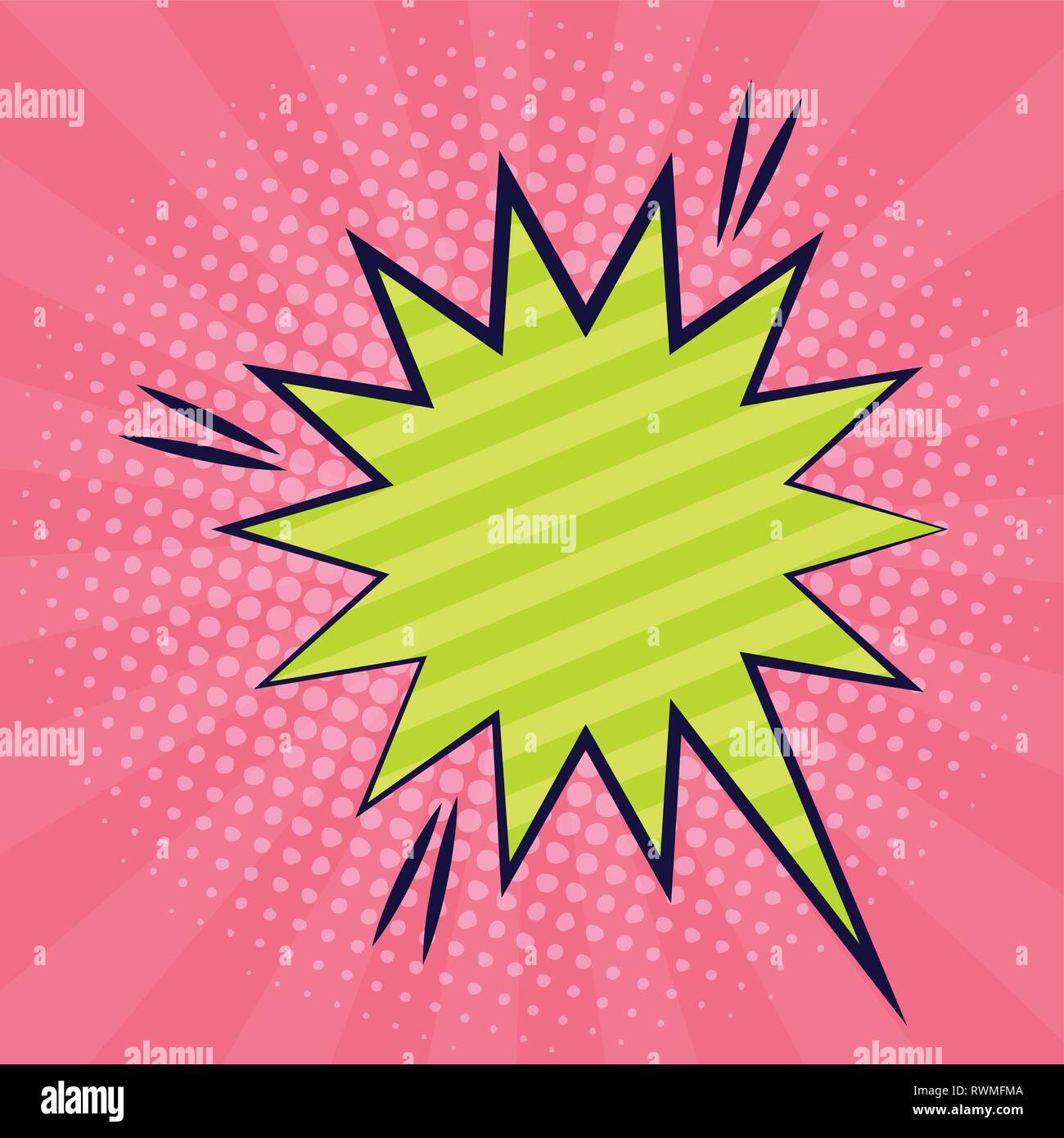speech bubble pop art style vector illustration design Stock Vector ...