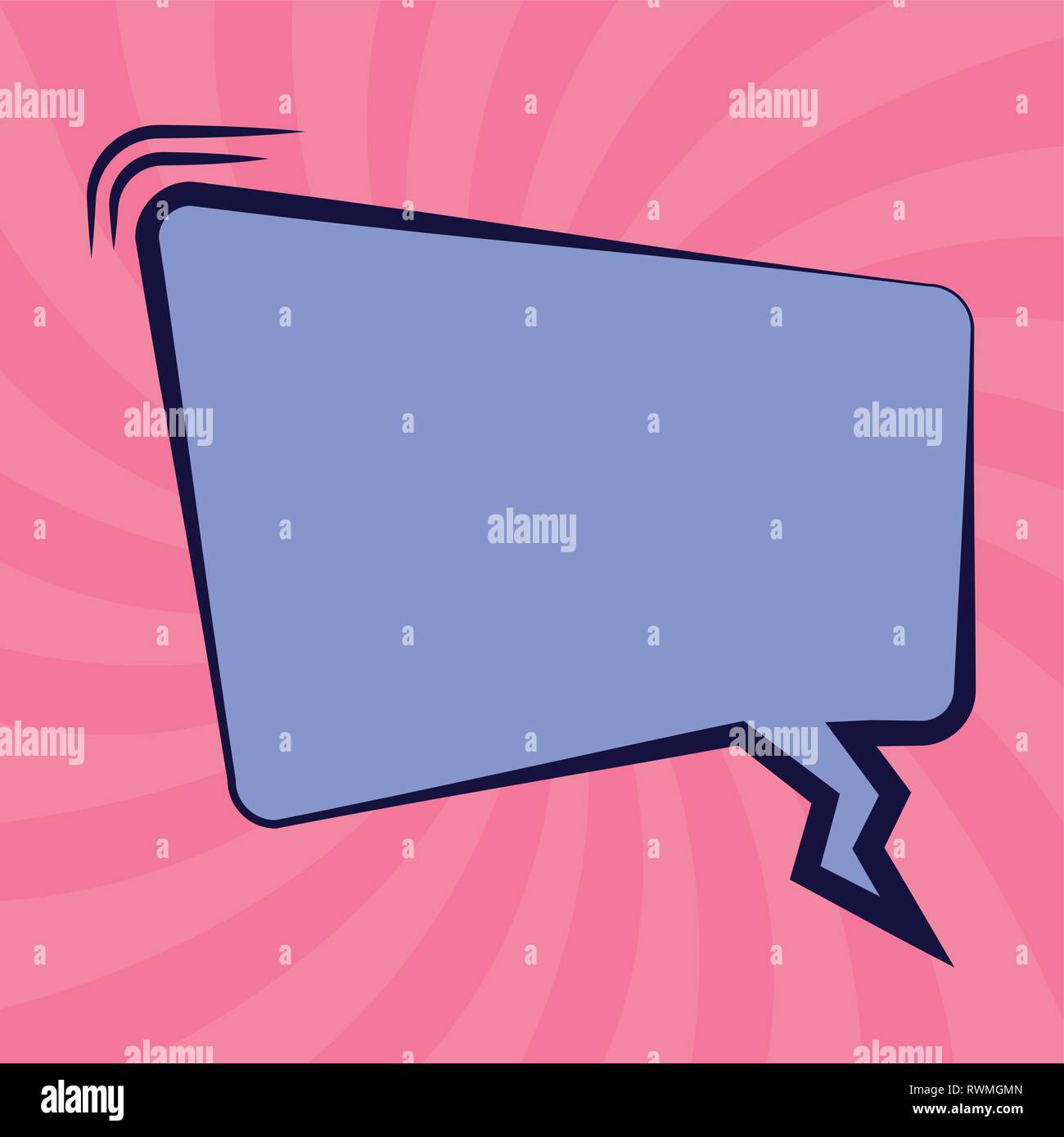 speech bubble pop art style vector illustration design Stock Vector ...