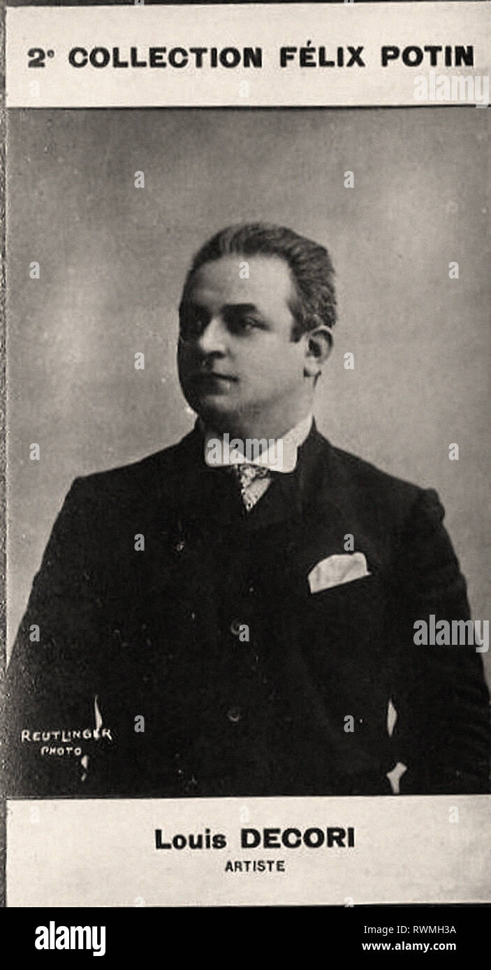 Photographic portrait of Decori, Louis - From 2e COLLECTION FÉLIX POTIN, early 20th century Stock Photo