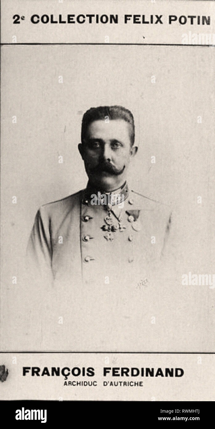 Photographic portrait of François Ferdinand, archiduc d'Autriche (1 ...