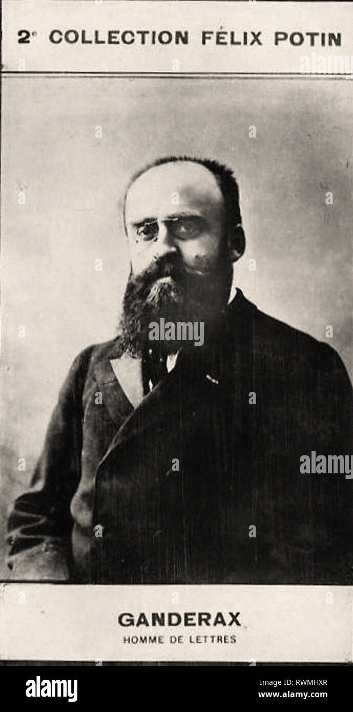 Photographic portrait of Ganderax, Louis - From 2e COLLECTION FÉLIX POTIN, early 20th century Stock Photo