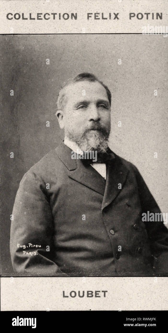 Photographic portrait of Loubet  - From First COLLECTION FÉLIX POTIN, 19th century Stock Photo