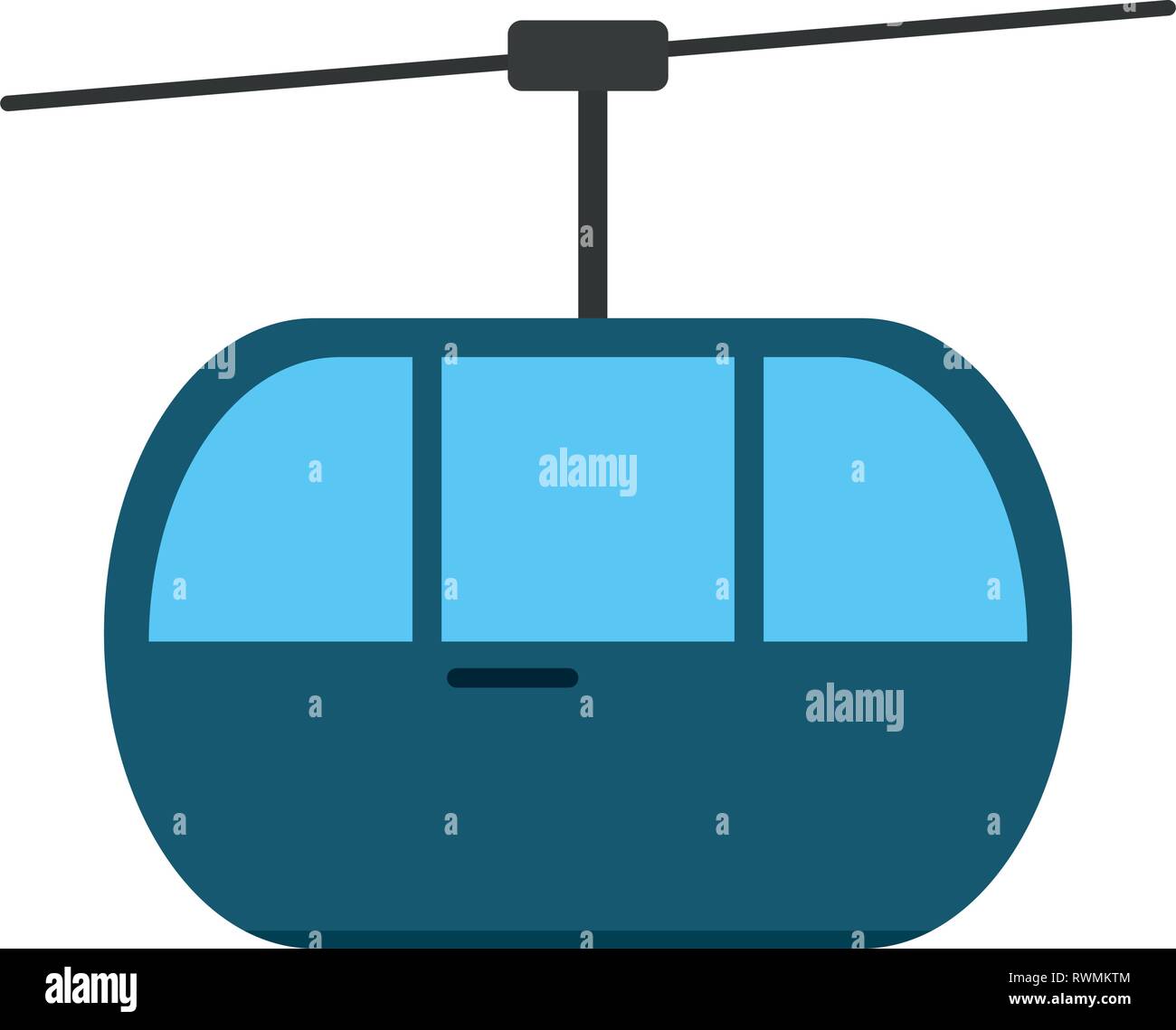 cableway cabin symbol isolated Stock Vector