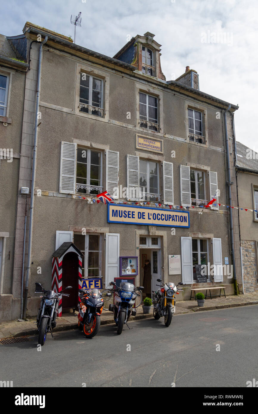 The Musee de l'Occupation in Sainte-Marie-du-Mont, Normandy, France. Stock Photo