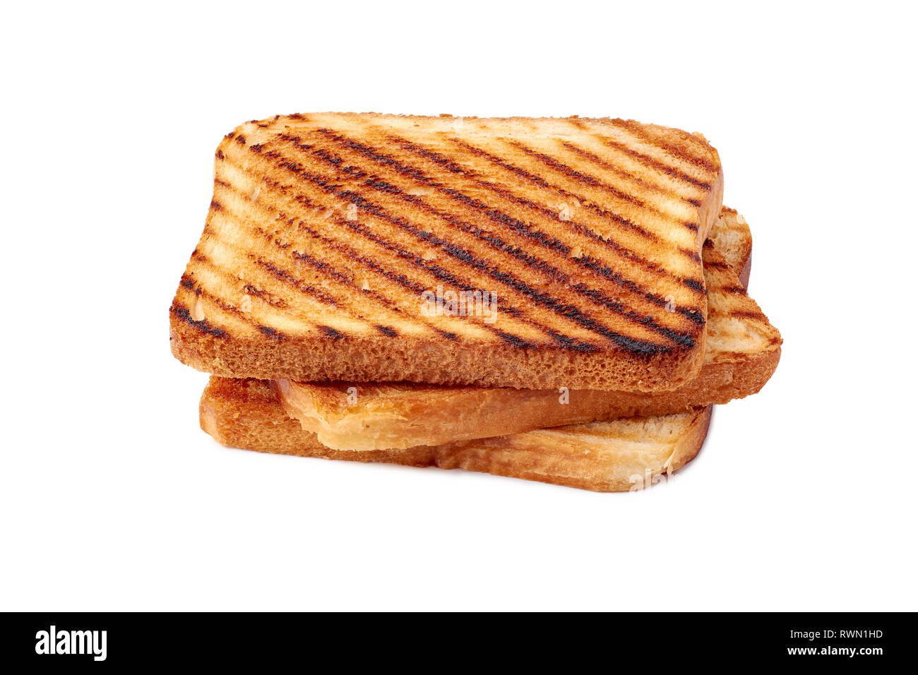 Pile of brown toast hi-res stock photography and images - Alamy