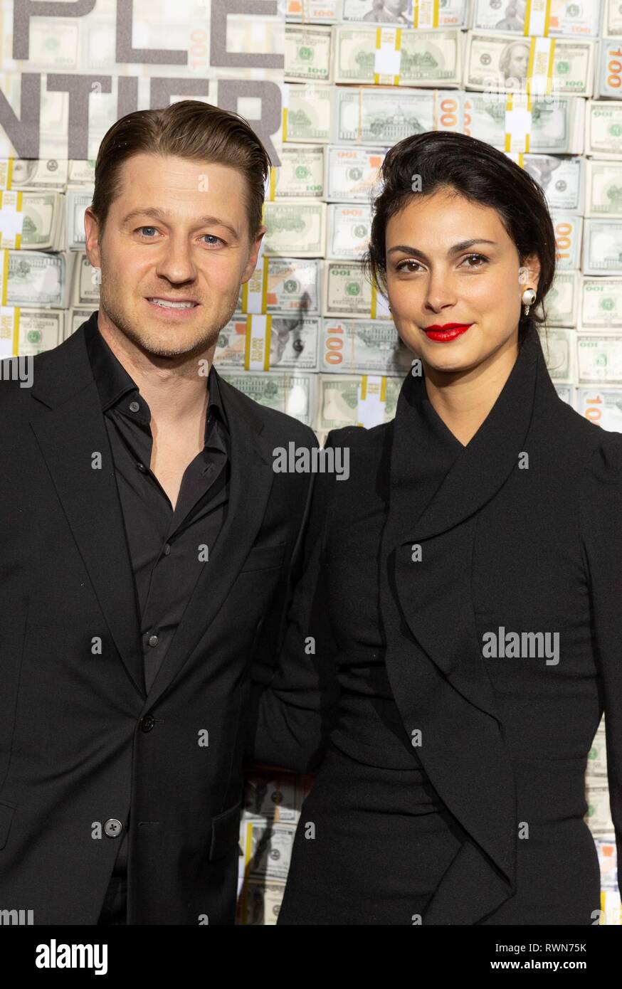 NEW YORK, NY - MARCH 03: Ben McKenzie and Morena Baccarin attend the