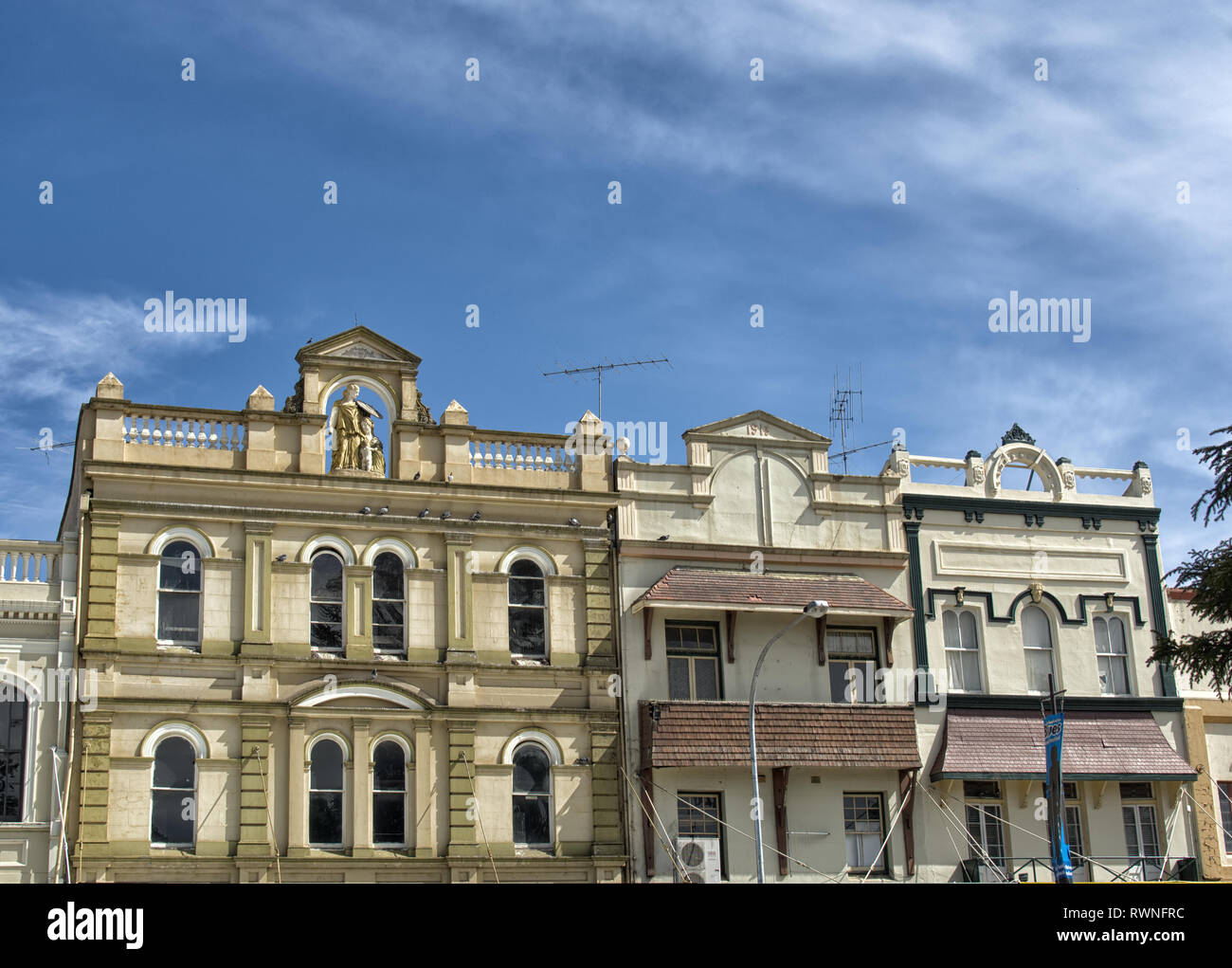 Goulburn NSW historic buildings details Stock Photo Alamy