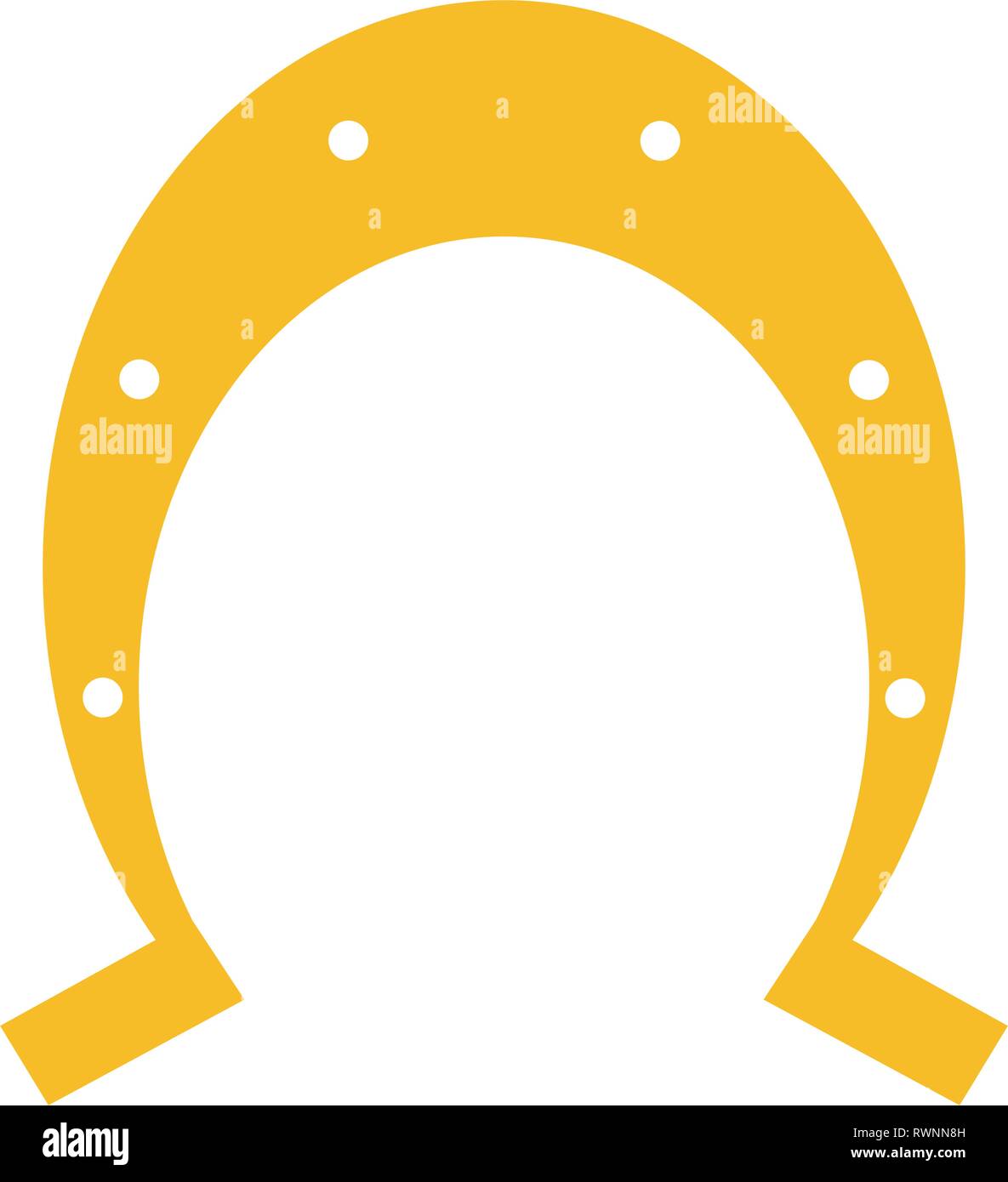 St patricks horseshoe symbol Stock Vector