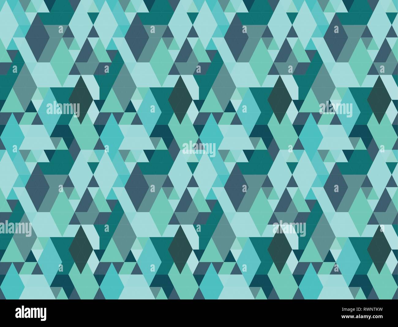 Vector colorful geometric shapes seamless pattern background. Stock Vector