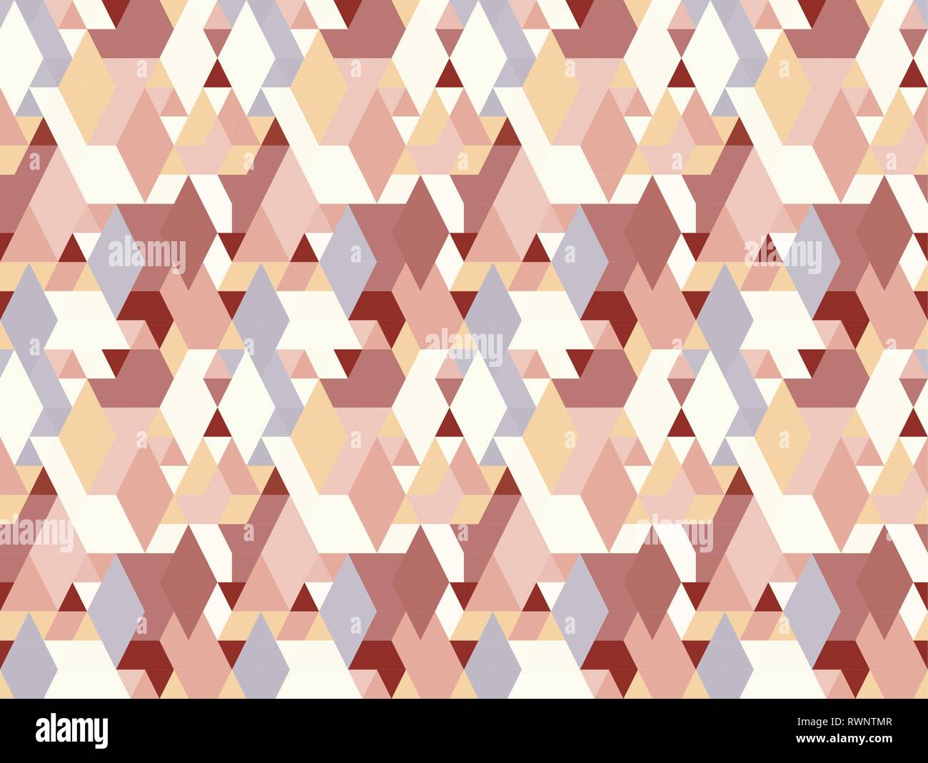 Vector colorful geometric shapes seamless pattern background. Stock Vector