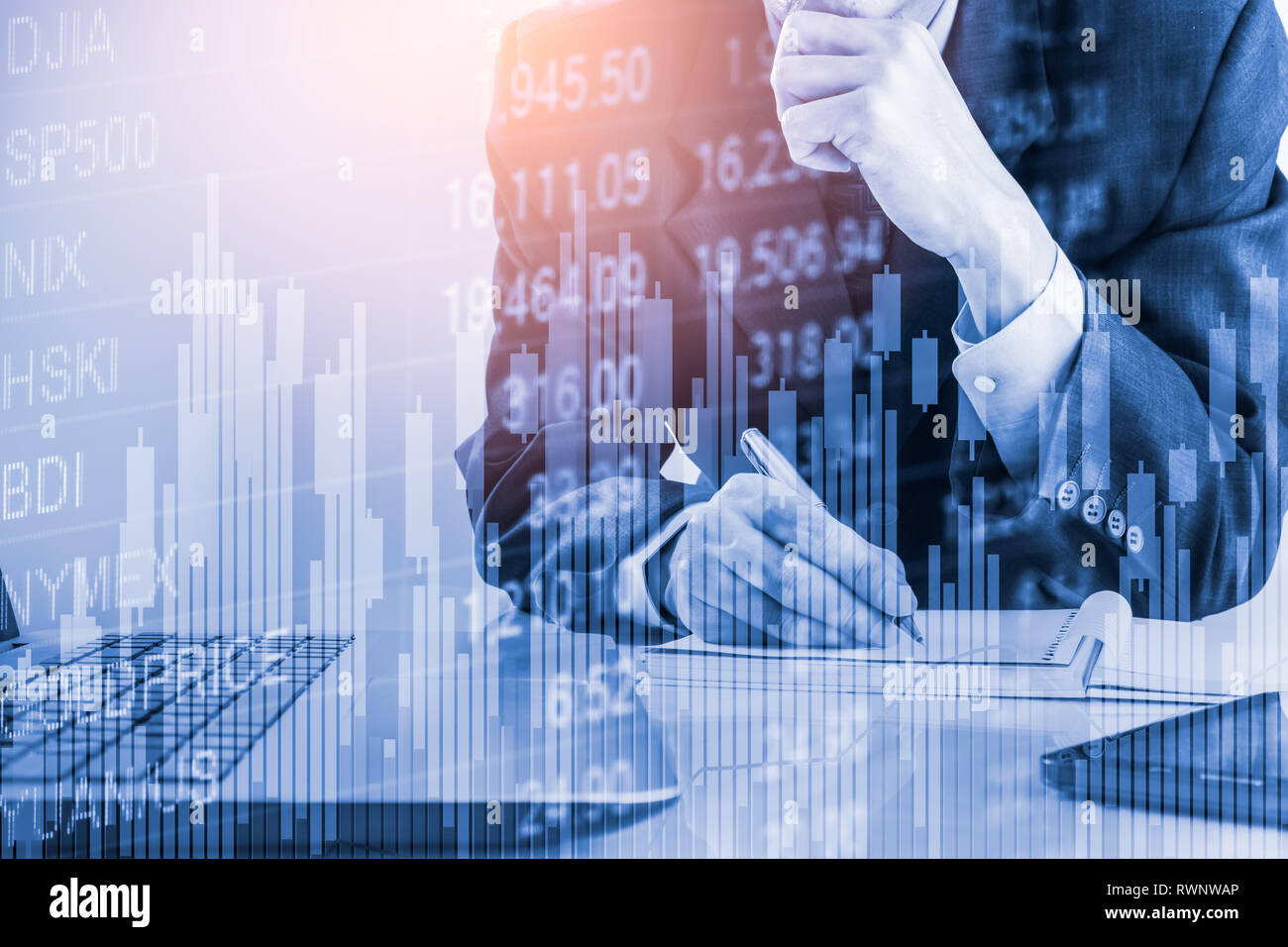 financial investment stock market trend stock vector... Stock market or forex trading graph and candlestick chart suitable for ...