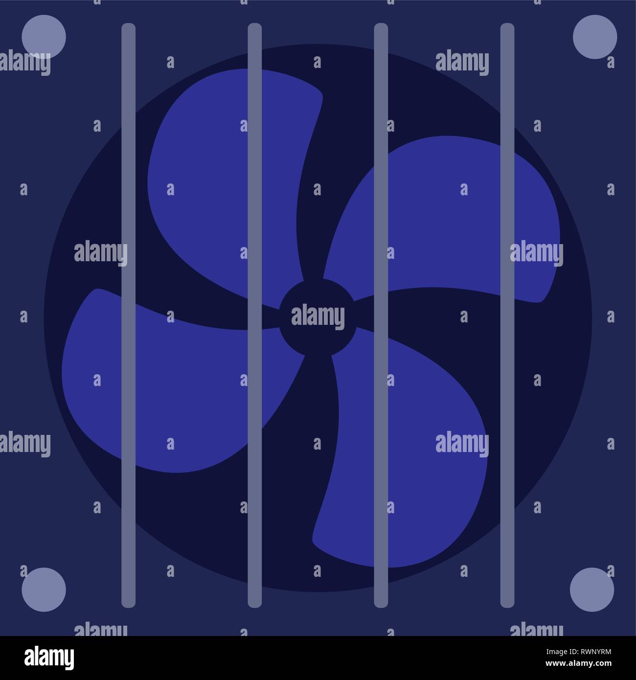 industrial fan isolated icon vector illustration design Stock Vector