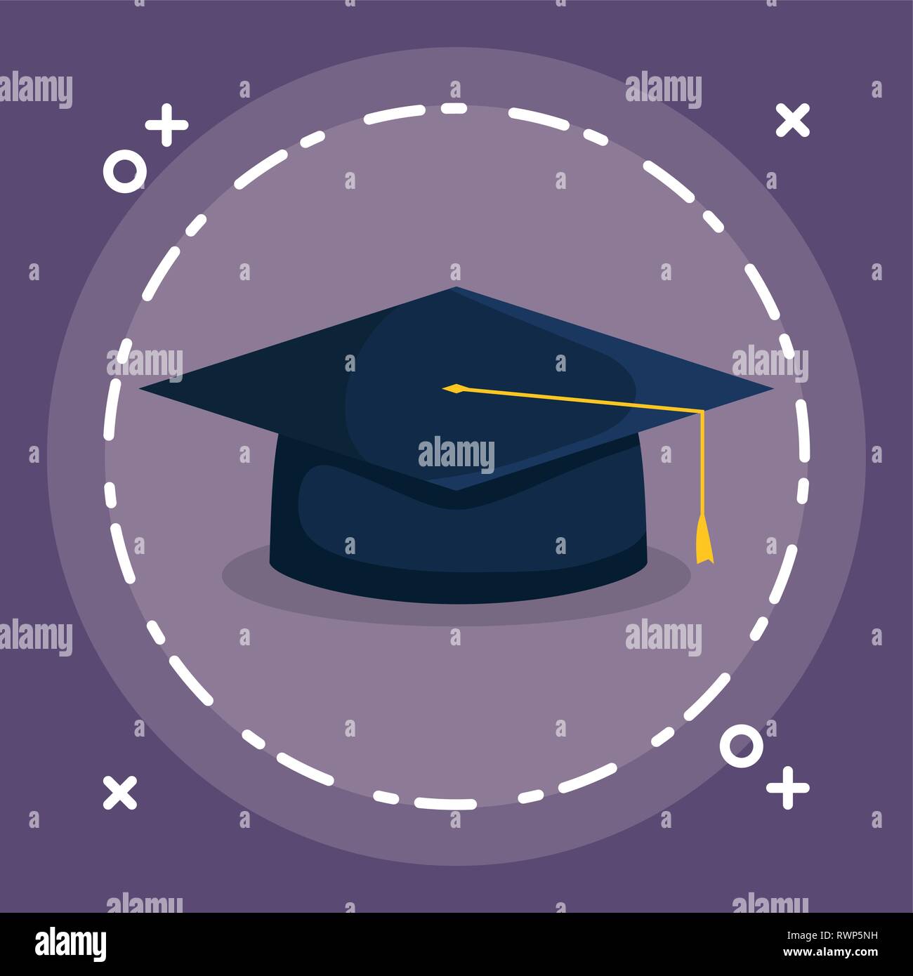 hat graduation isolated icon vector illustration design Stock Vector ...