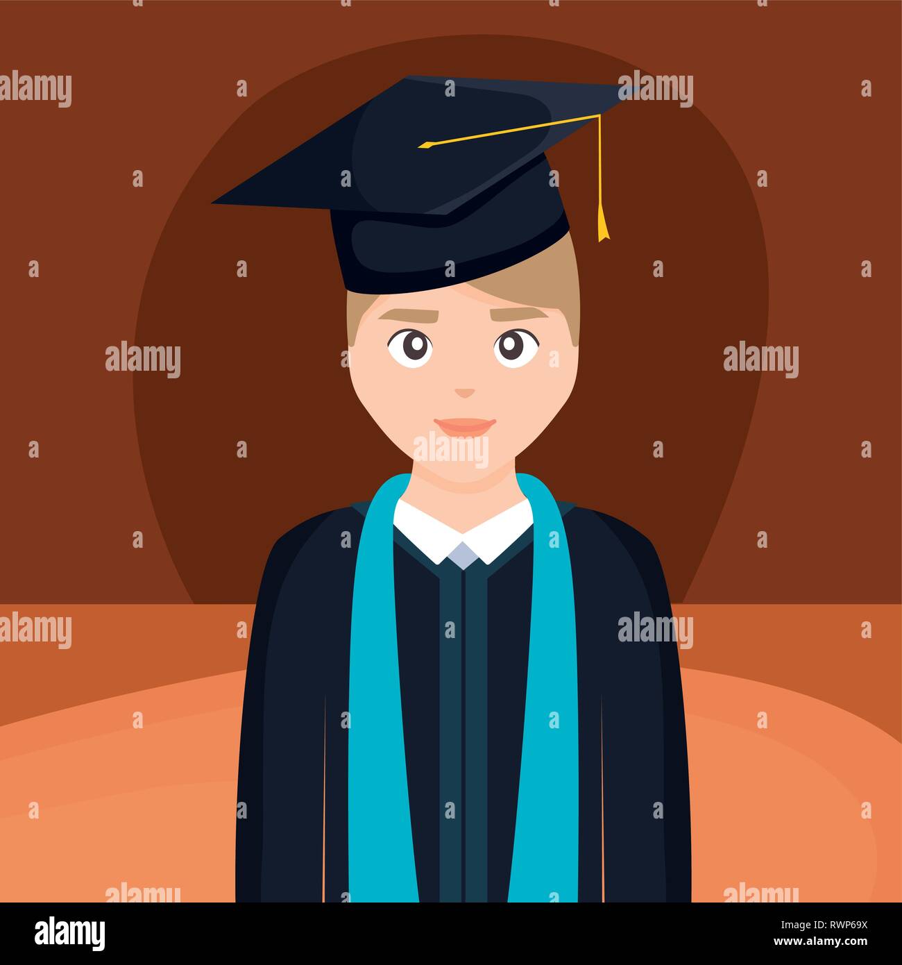 Graduated Student Vector young student graduated character vector illustration design Stock ...