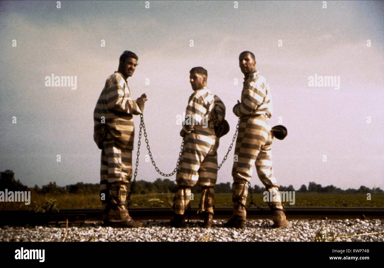 Clooney Nelson Turturro O Brother Where Art Thou 2000 Stock