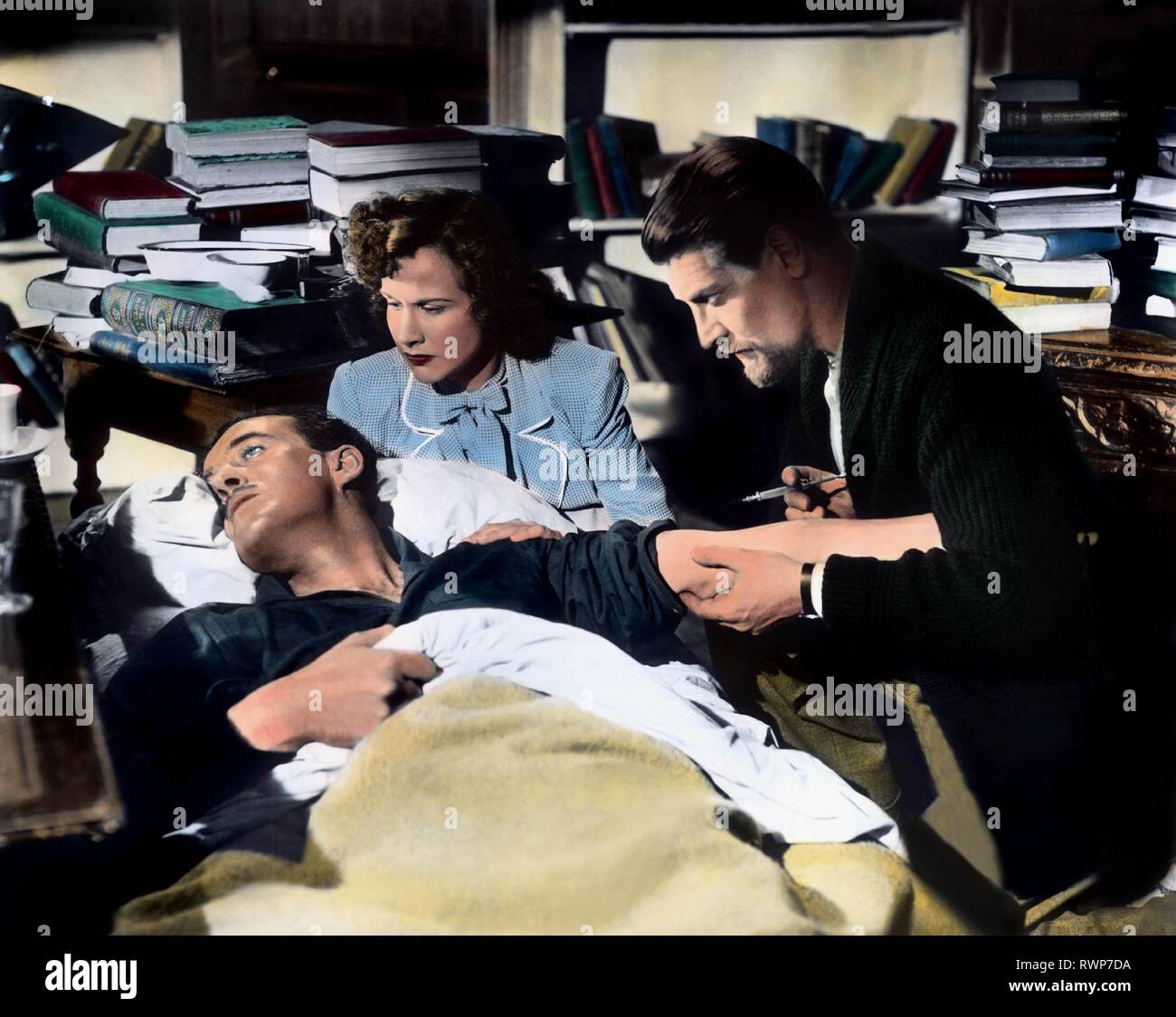 NIVEN,HUNTER,LIVESEY, A MATTER OF LIFE AND DEATH, 1946 Stock Photo